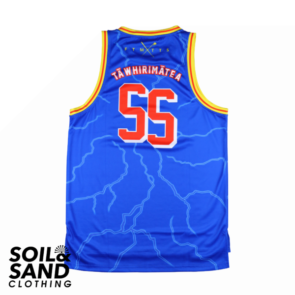 Tāwhirimātea Singlet - Royal Blue - Image 2