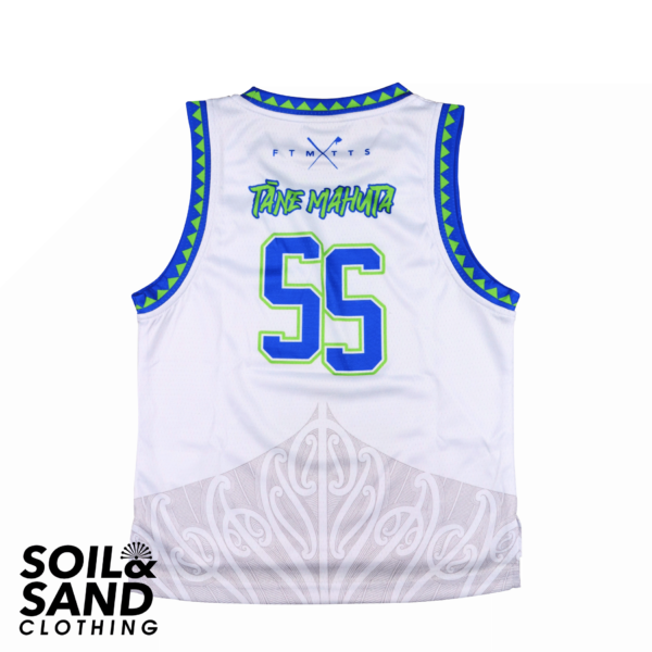 Kids Tāne Mahuta Singlet - White - Image 2