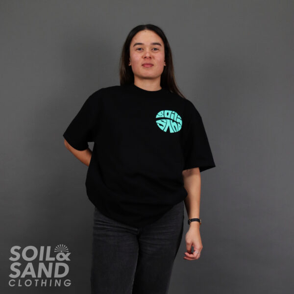 Boxed Itched Tee - Black - Image 2