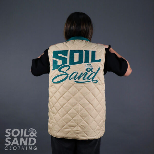 Rip Reversible Vest - Jade & Sand - Image 4