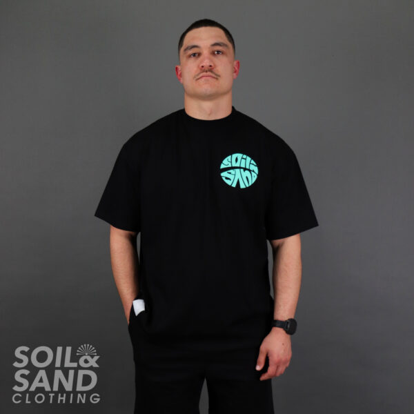 Boxed Itched Tee - Black - Image 4