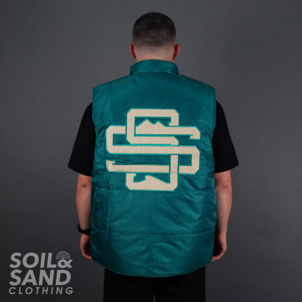 Rip Reversible Vest - Jade & Sand - Image 2