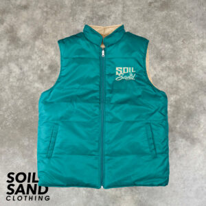 Rip Reversible Vest - Jade & Sand