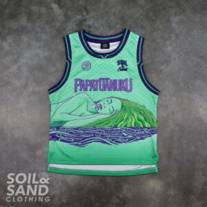 Kids Papatūānuku Singlet - Seafoam