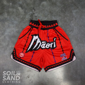 Kids Māori Shorts - Red