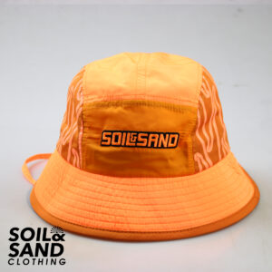 Kids Pūhoro Nylon Bucket - Neon Orange