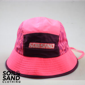 Kids Pūhoro Nylon Bucket - Neon Pink